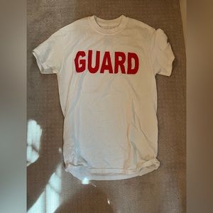 Lifeguard tee shirt, size small, fits oversized